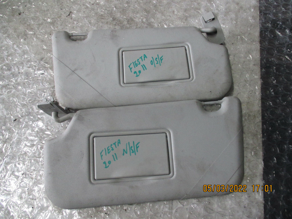 FORD FIESTA 2011 MK7 PAIR OF SUN VISOR
