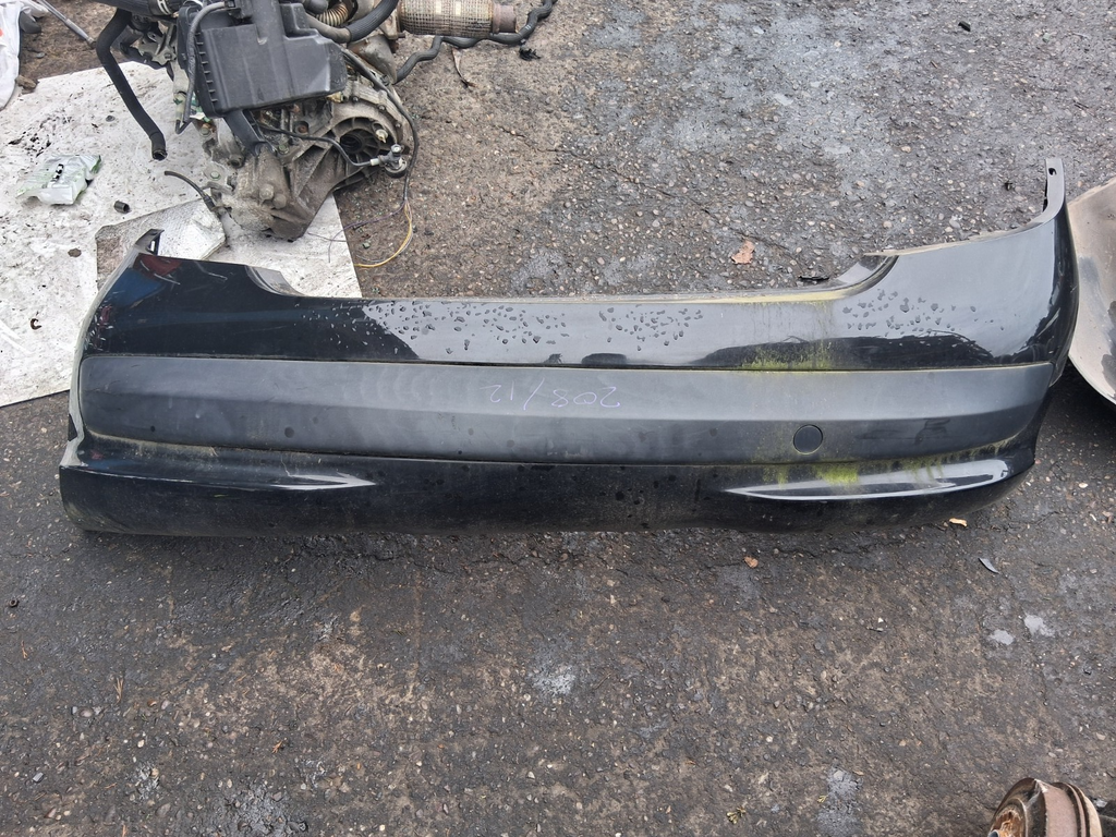 2012 PEUGEOT 207 COMPLETE REAR BUMPER BLACK