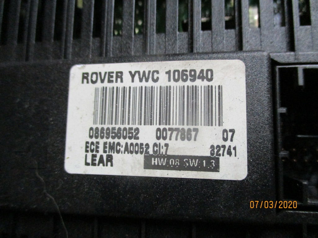 ROVER 75 2003 HEADLIGHT ADJUSTMENT CONTROL SWITCHES PANEL YWC106940