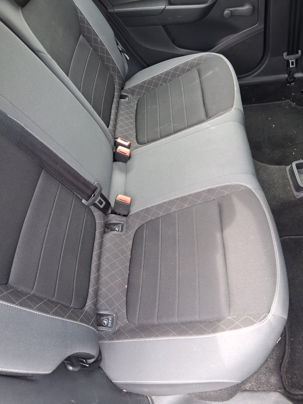 2020 SKODA FABIA MK3 NJ HATCHBACK COMPLETE REAR FABRIC SEATS SEAT