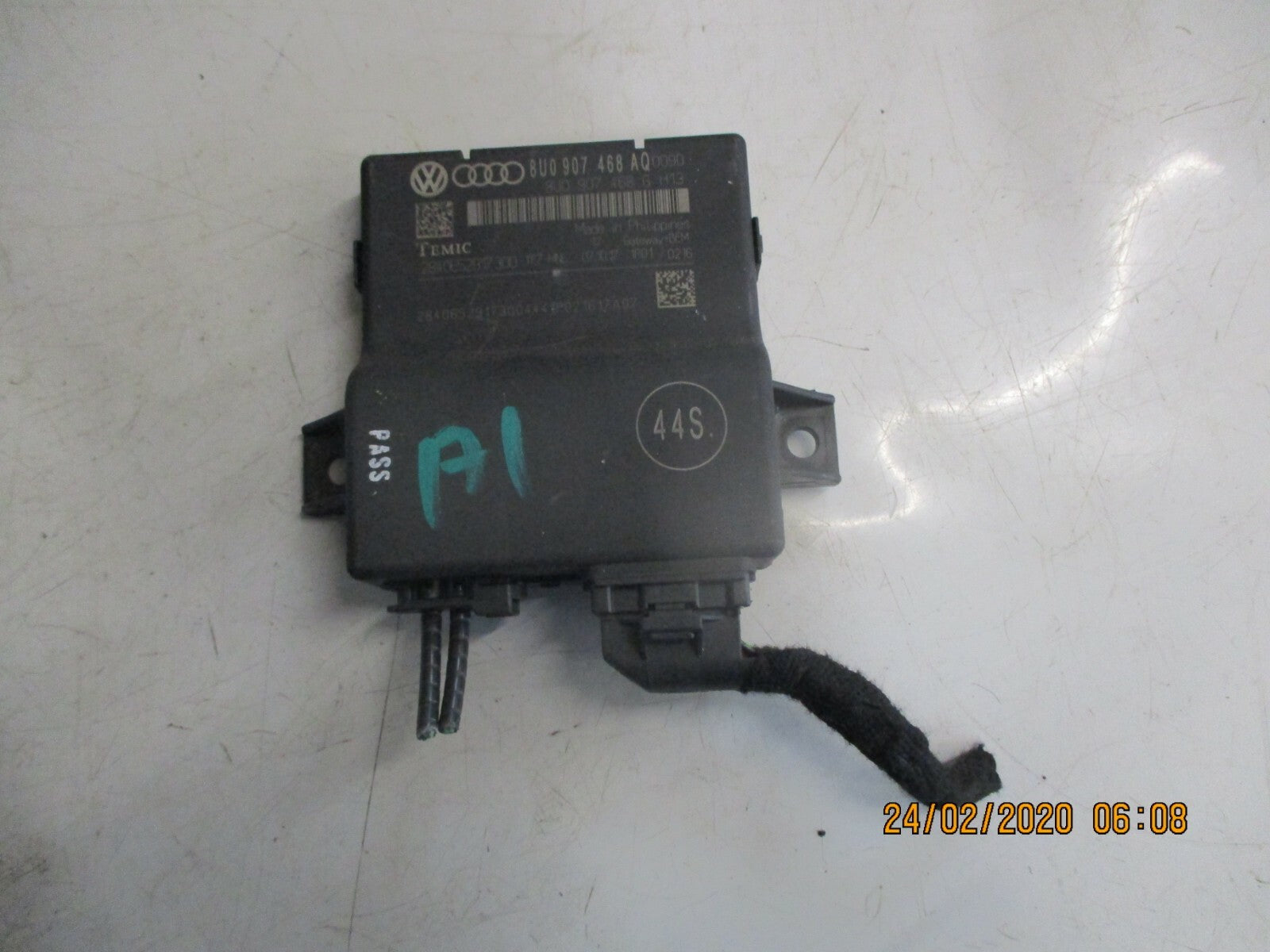 AUDI A1 MK1 8X 2017 GATEWAY ECU CONTROL MODULE INTERFACE UNIT 8U0907468AQ
