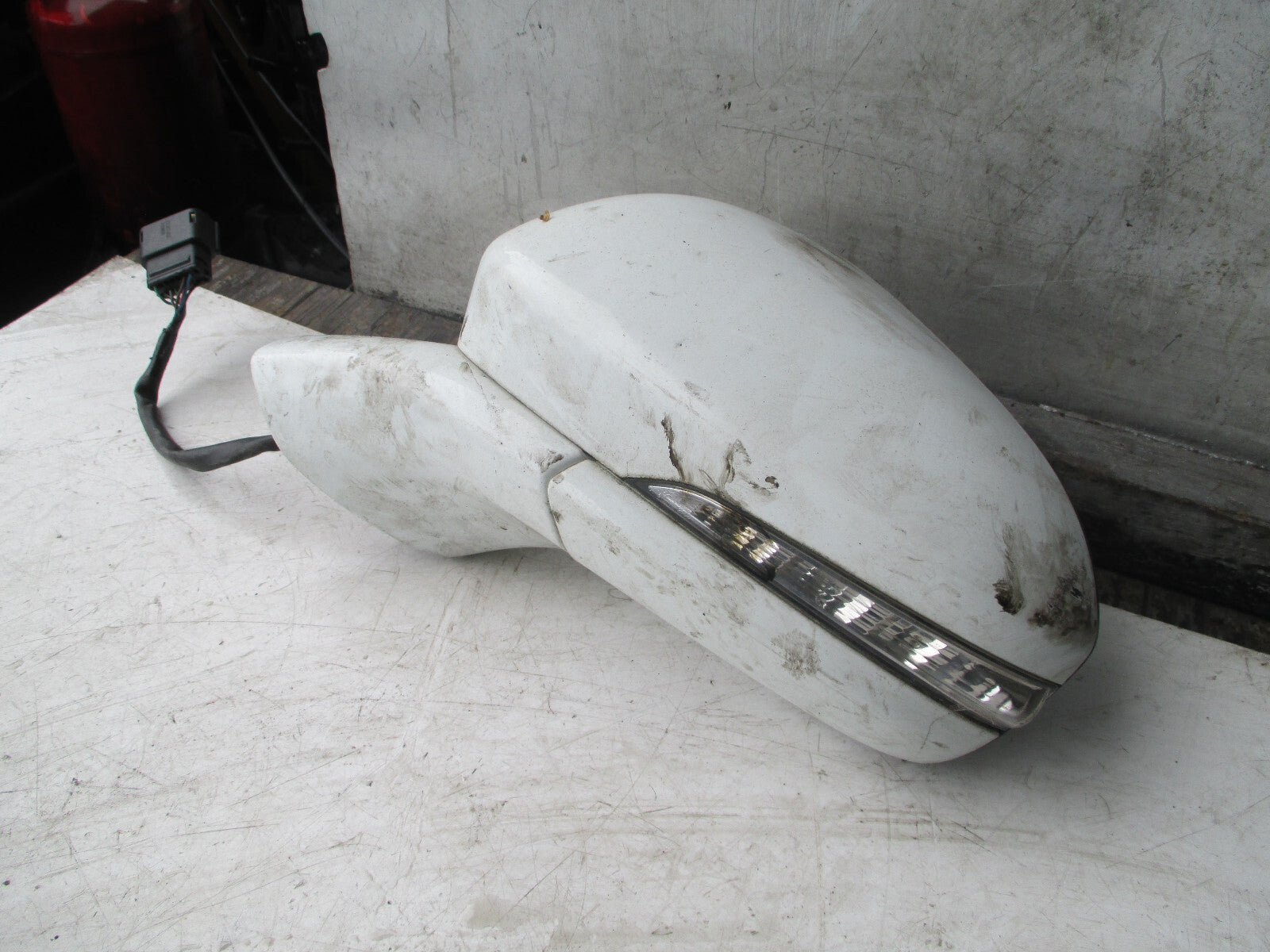 FORD MONDEO MK5 2015 TITANIUM NS PASSENGER ELECTRIC DOOR WING MIRROR WHITE FD