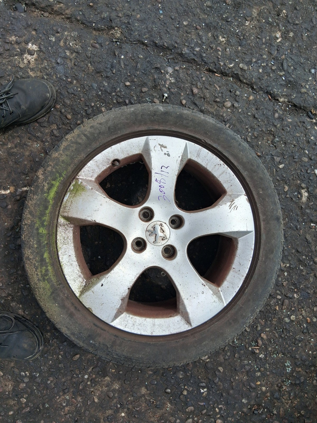2012 PEUGEOT 3008 MK1 17 INCH ALLOY WHEEL WITH TYRE 225/50R17