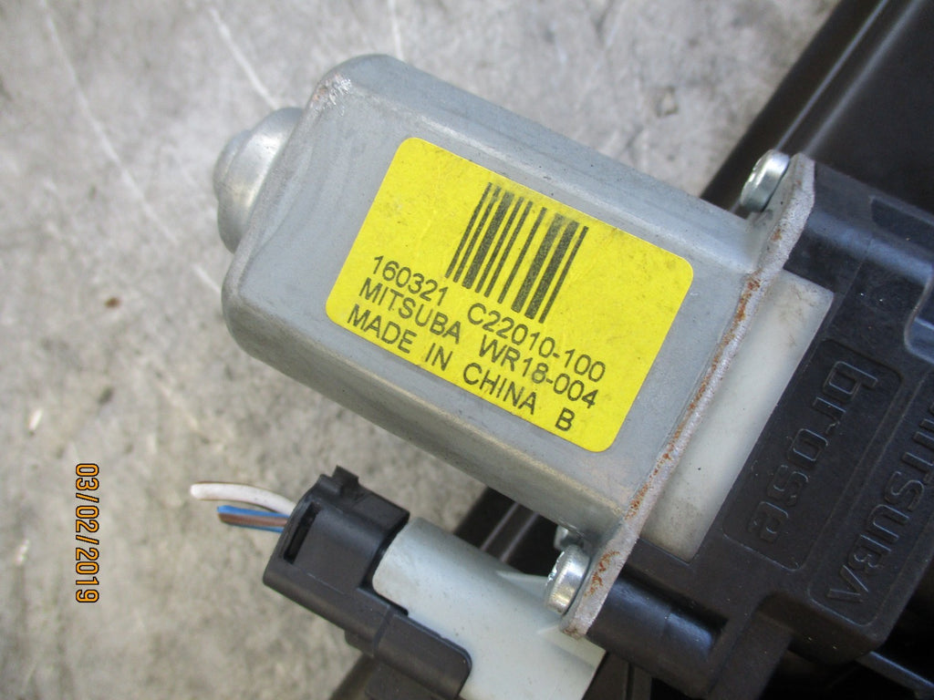 RENAULT KADJAR 2016 NSF PASSENGER SIDE FRONT REGULATOR 807215503R