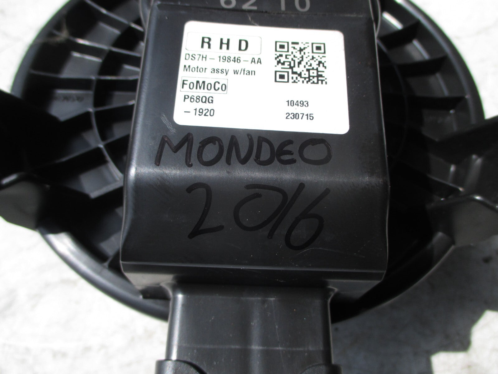 FORD MONDEO MK5 2016 ELECTRIC HEATER BLOWER MOTOR FAN ASSEMBLY DS7H-19846-AA