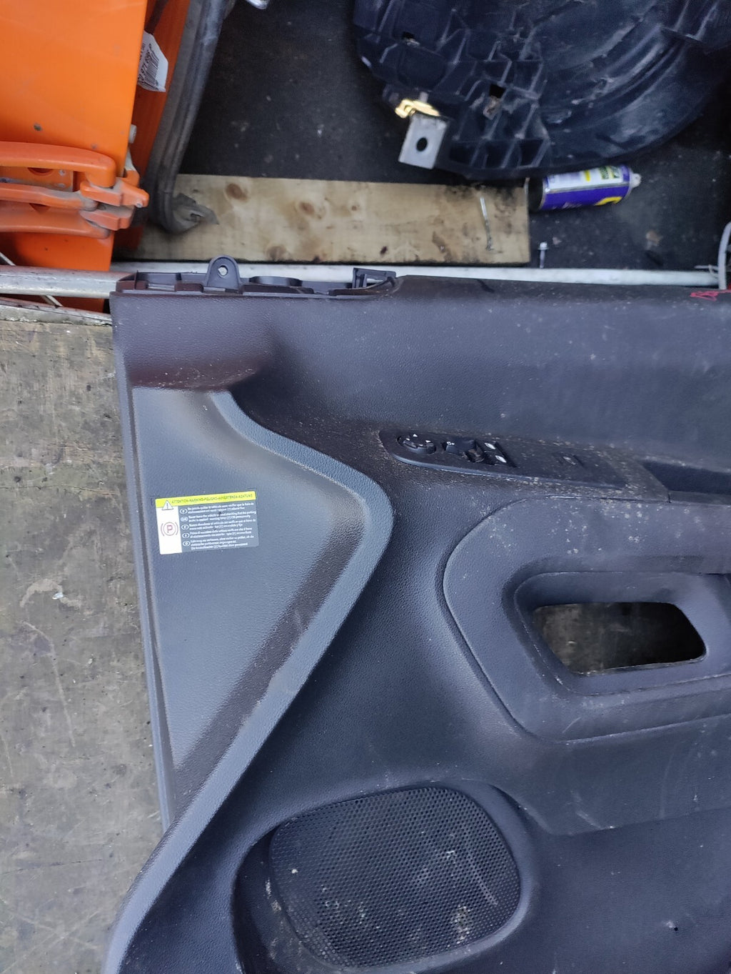 2021 CITROEN BERLINGO MK3 K9 OS DRIVER SIDE DOOR CARD WITH SWITCH