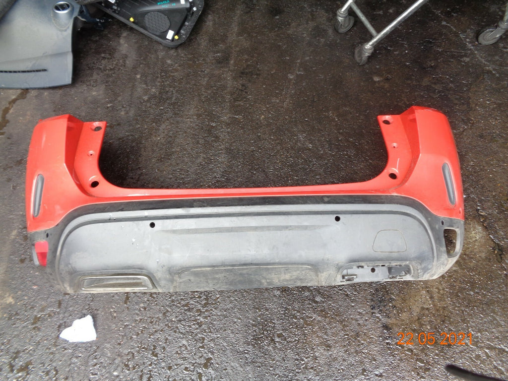 CITROEN C5 AIRCROSS 2019 REAR BACK PLASTIC BUMPER IN RED WITH SOME TRIMS