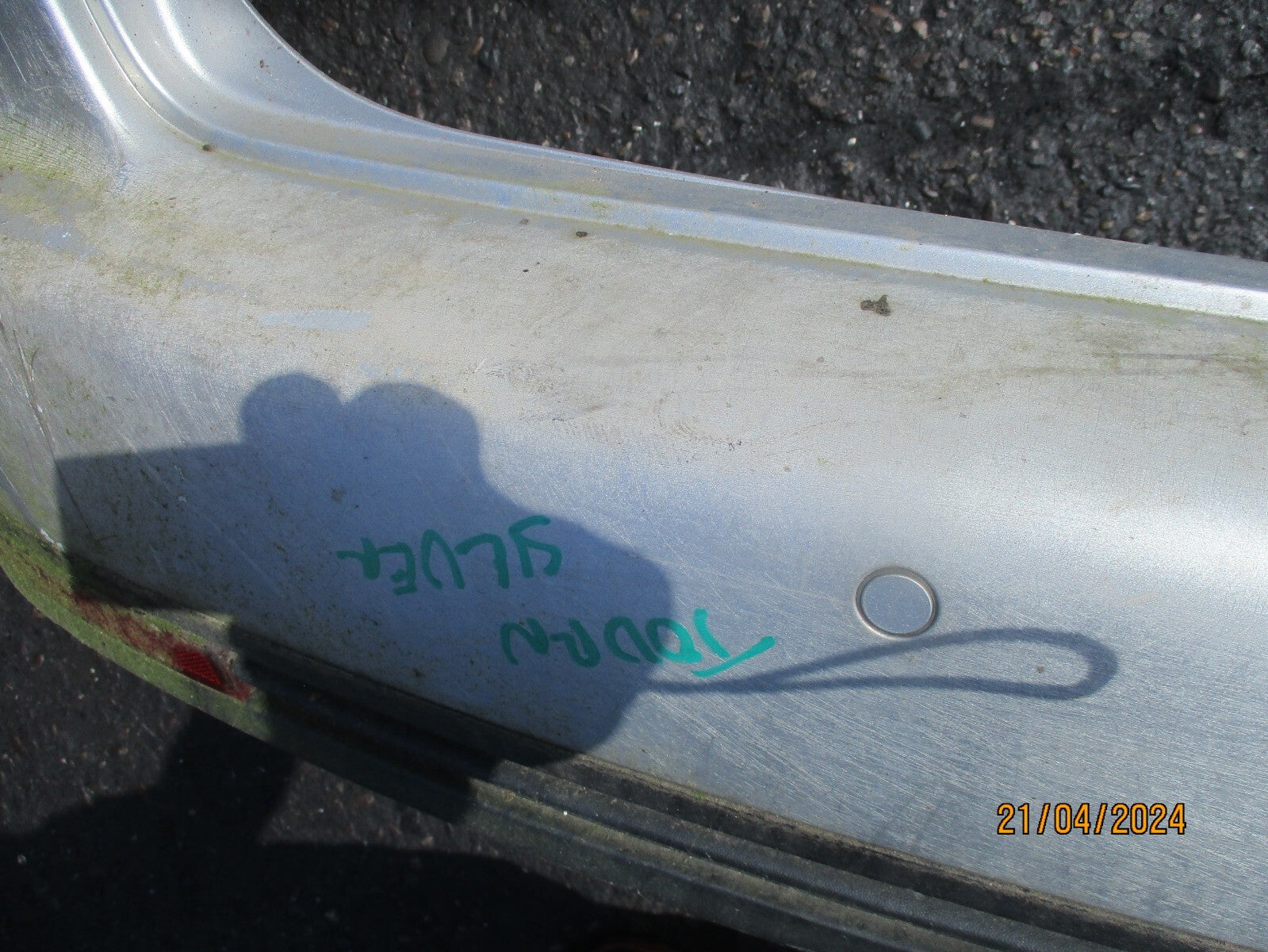 VW VOLKSWAGEN TOURAN 2008 REAR COMPLETE BUMPER SILVER