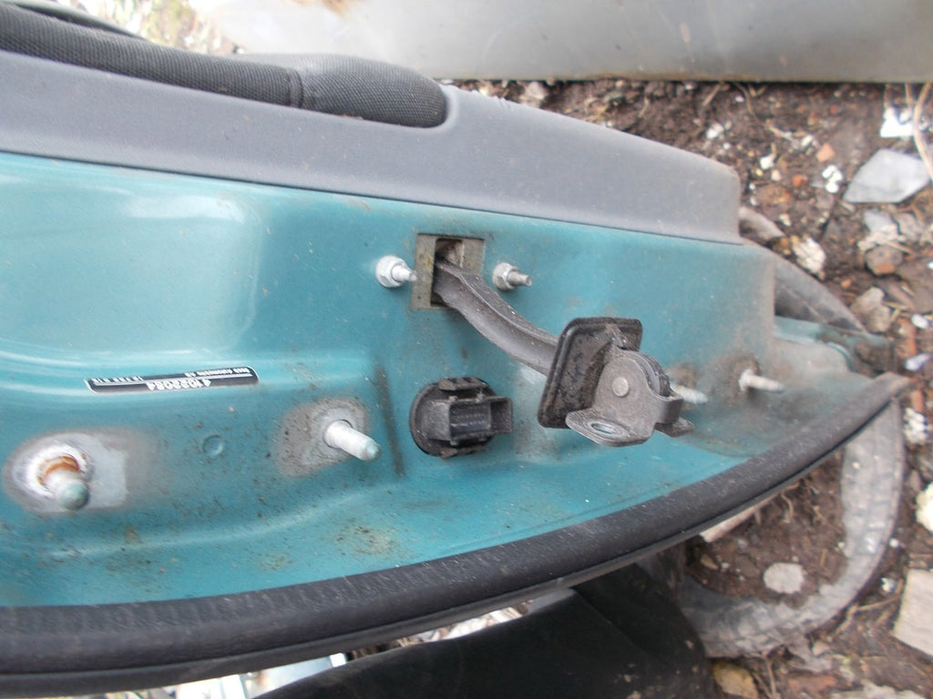 SAAB 93 2003 OSR DRIVER SIDE REAR COMPLETE DOOR  291 GLACIER BLUE METALLIC