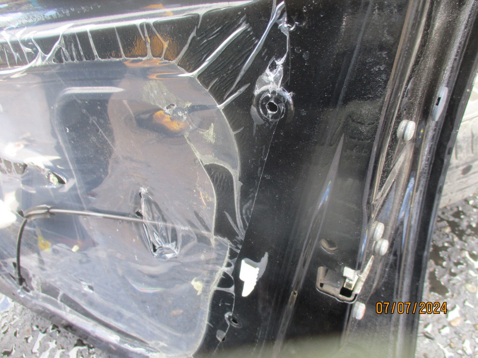 2011 VAUXHALL CORSA D 5 DOOR OSF DRIVER SIDE FRONT DOOR COMPLETE BLACK Z20R