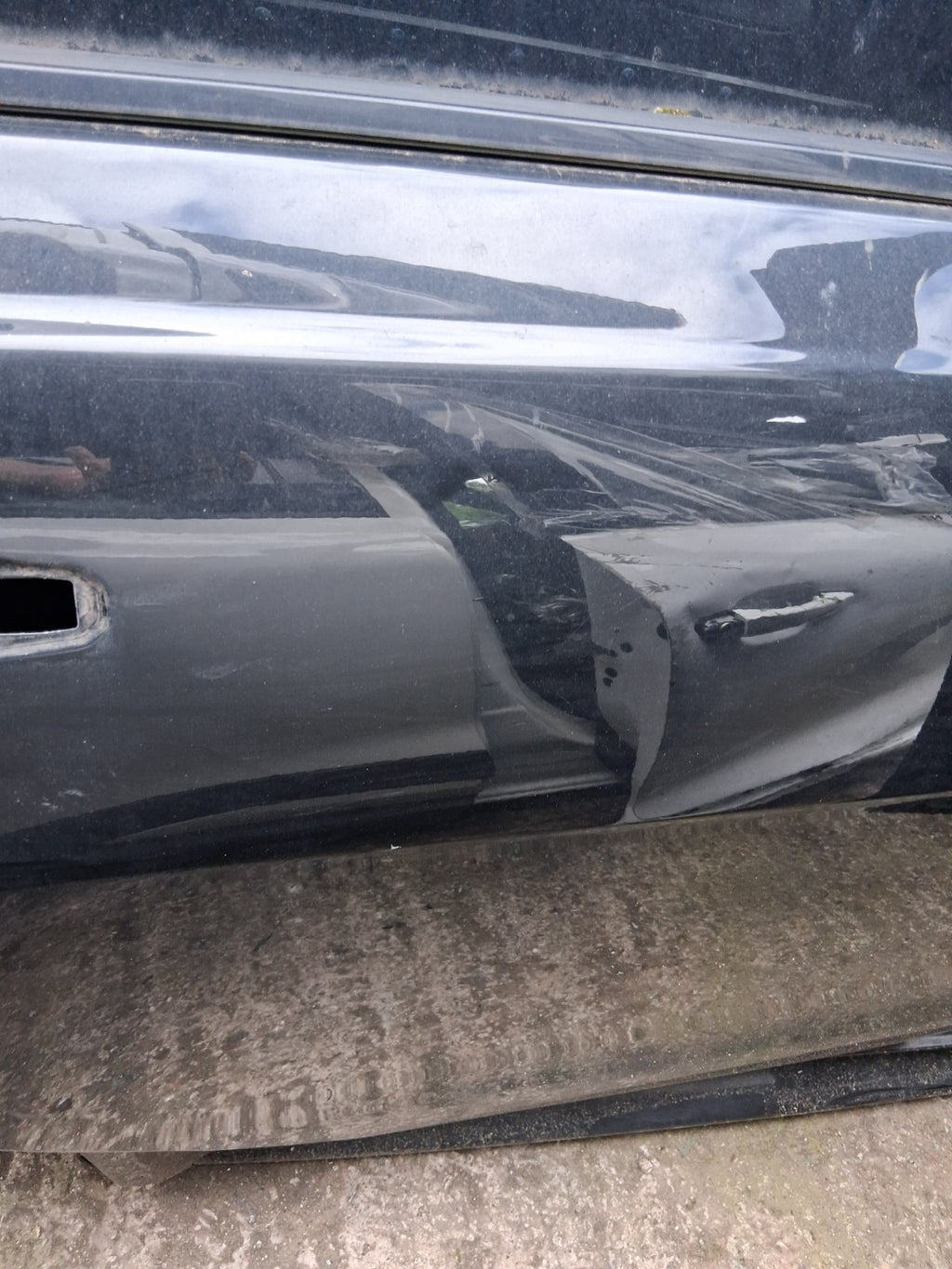 2017 JAGUAR XE OSR DRIVER SIDE REAR RIGHT BARE DOOR BLACK