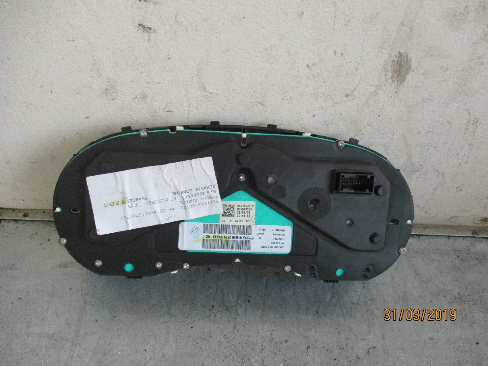 PEUGEOT 307 1.6HDI DIESEL CLOCKS SPEEDO INSTRUMENT CLUSTER 9648629780