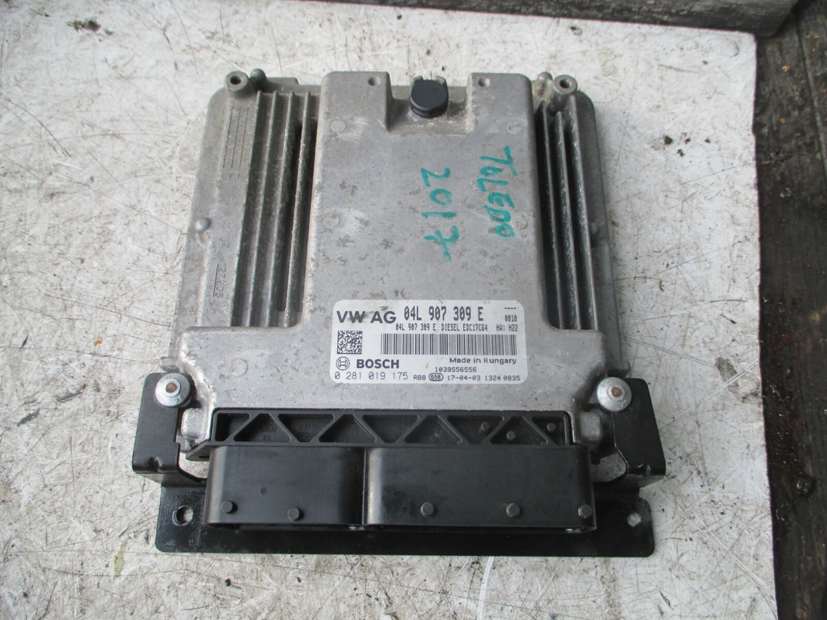 2017 SEAT TOLEDO MK4 1.6 DIESEL ECU ENGINE CONTROL MODULE 04L907309E