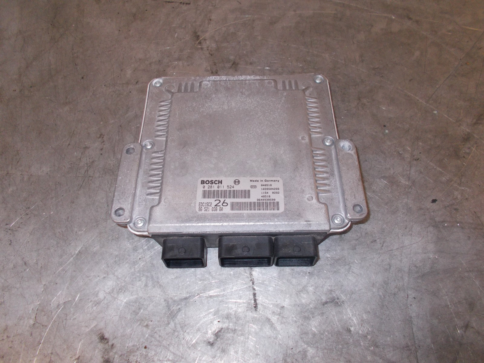 CITROEN C5 2004 2.0 HDI ENGINE CONTROL UNIT/ ECU 0281011524 9652183880
