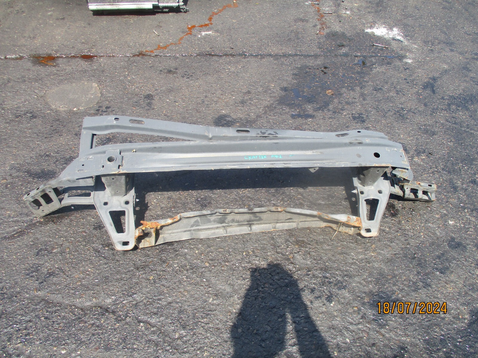 2021 VOLKSWAGEN CRAFTER MAN TGE MK2 FRONT BUMPER CRASH REINFORCEMENT BAR DAMAGED
