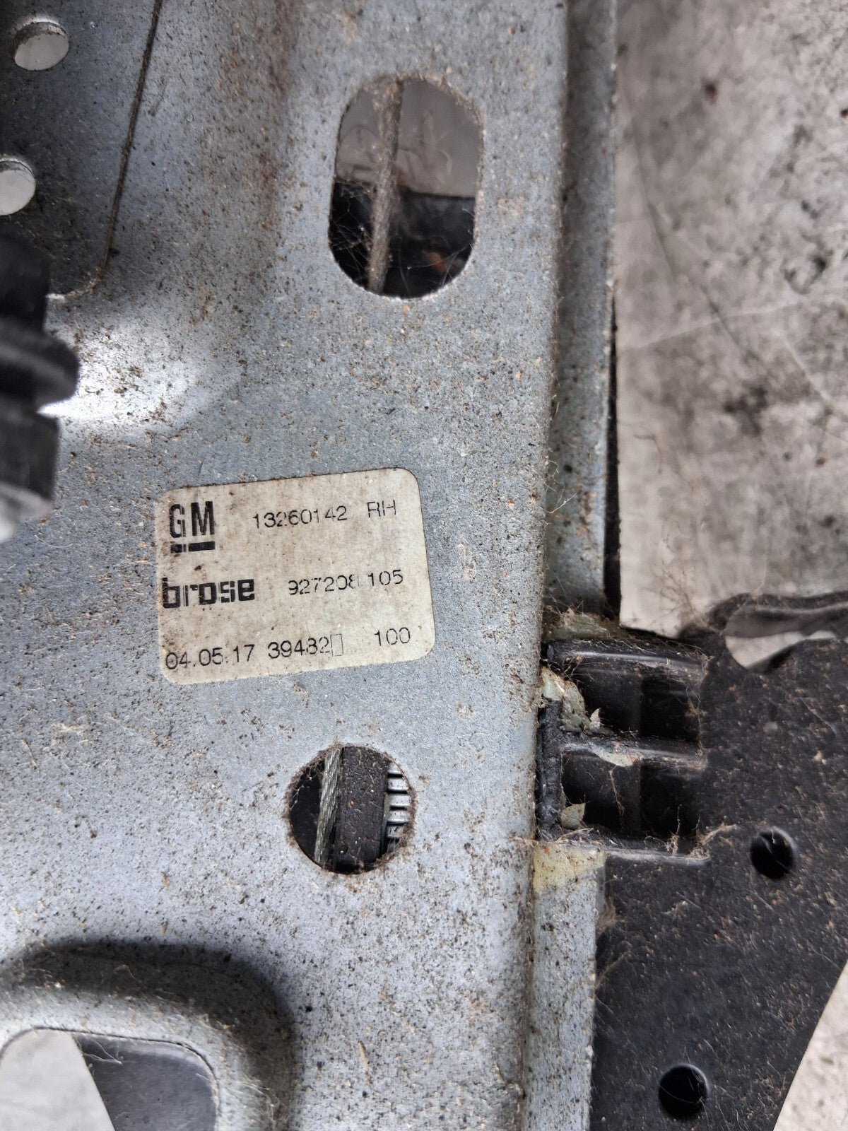 2017 ZAFIRA C TOURER OSR PASSENGER SIDE REAR WINDOW MOTOR & REGULATOR 13260142