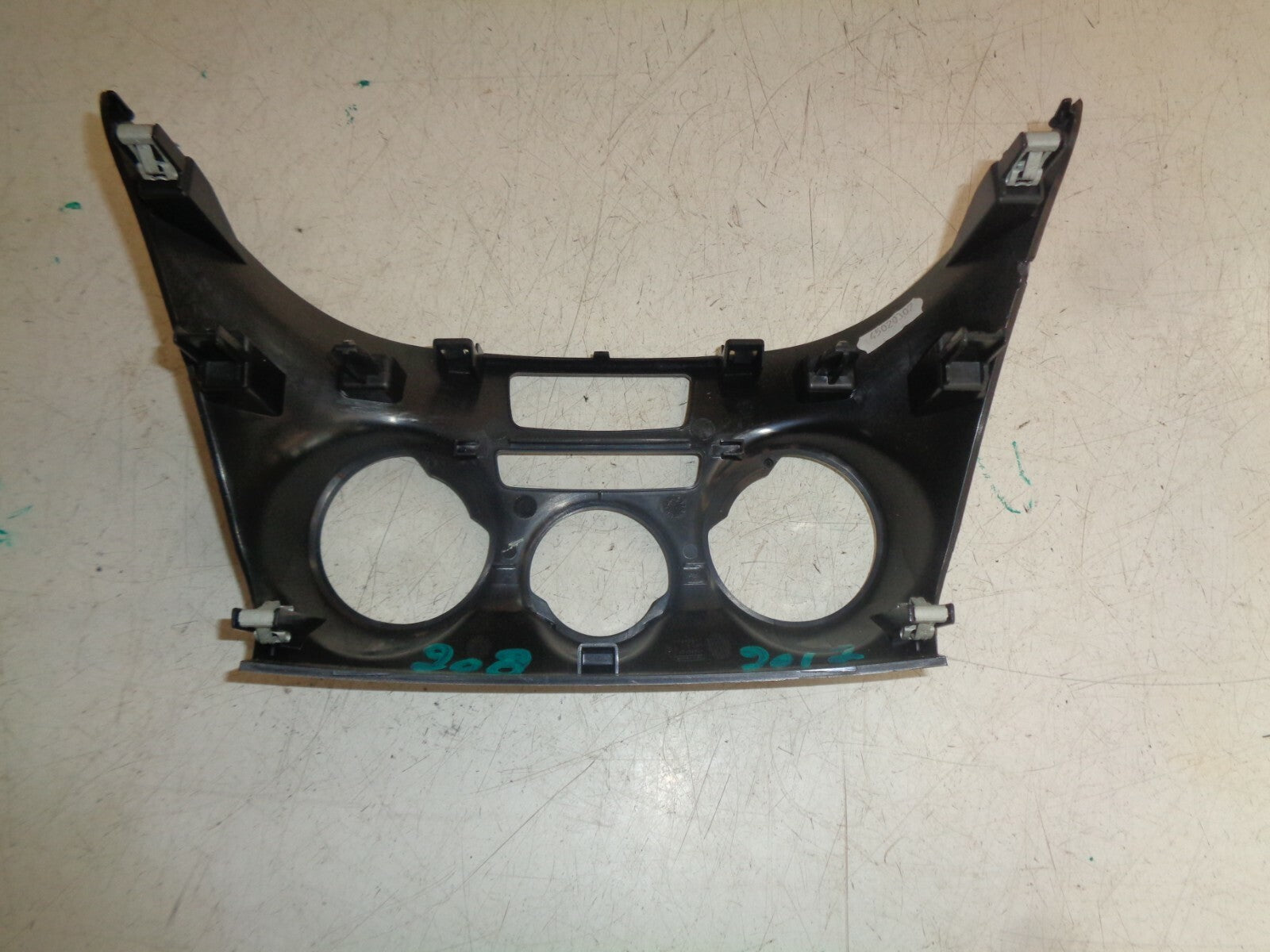 PEUGEOT 208 2012 HEATER CLIMATE CONTROL PANEL SURROUND TRIM 9672846477