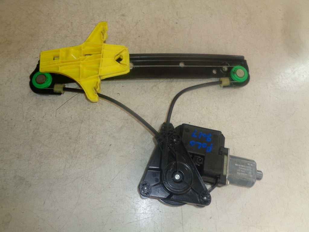 VW POLO 2017 6C OSR DRIVER SIDE REAR WINDOW MOTOR REGULATOR 6R0959812AA