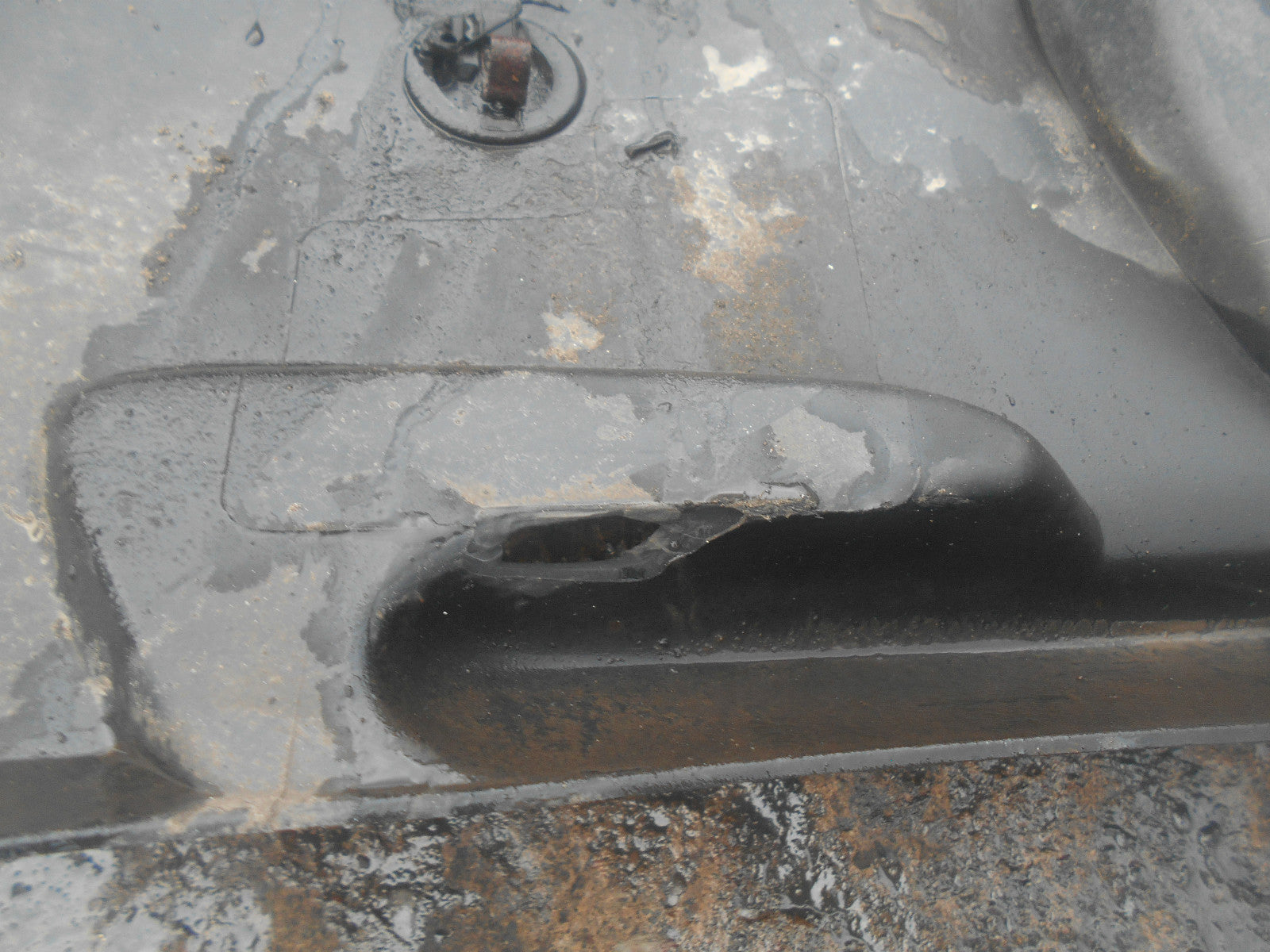 FIAT PUNTO 188 MK2 PRE FACELIFT 2000 REAR BUMPER BLACK PLASTIC