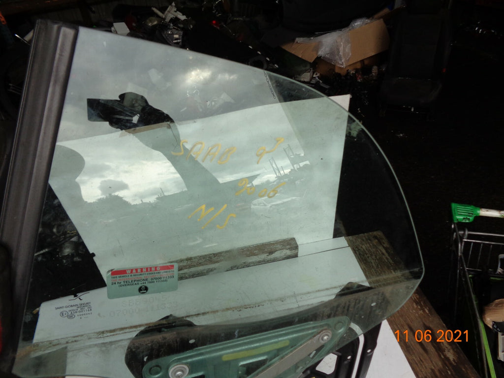 SAAB 93 9-3 CONVERTIBLE 2006 NSR PASSENGER REAR WINDOW GLASS REGULATOR MOTOR