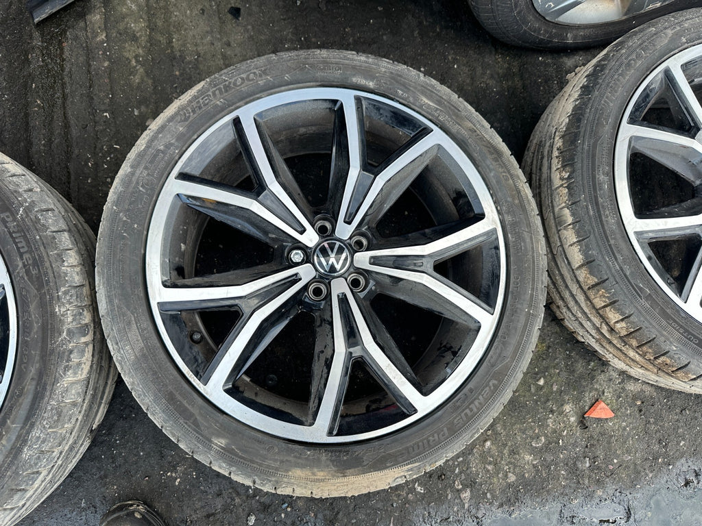 2023 VOLKSWAGEN T CROSS 18 INCH SET OF FOUR ALLOY WHEELS TYRE DIAMOND 215/45R18