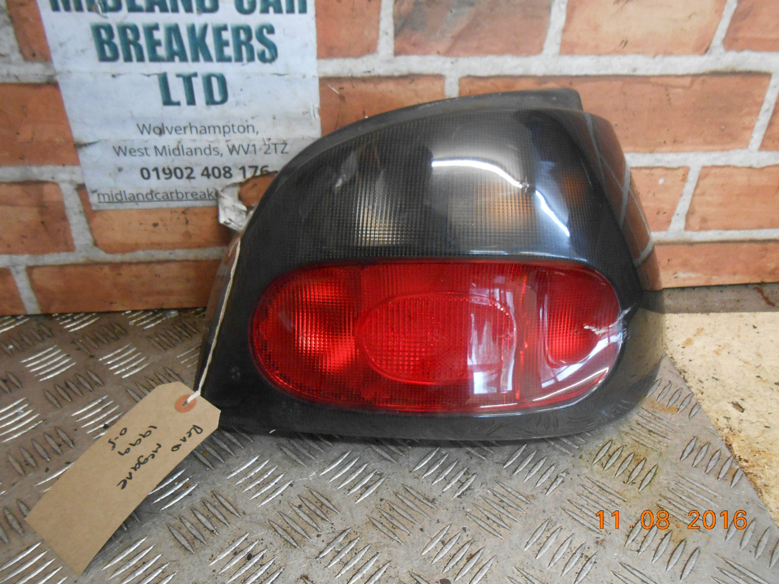 RENAULT MEGANE MK1 PHASE 1 1999 OS DRIVER SIDE REAR BRAKE TAIL LIGHT CLUSTER