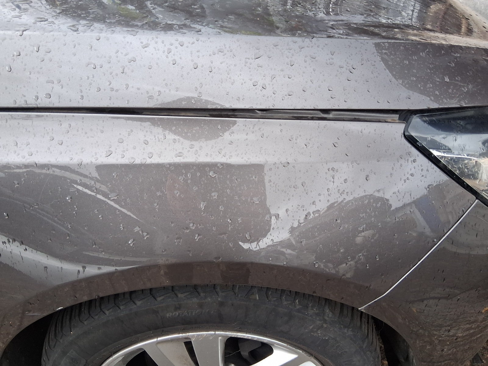 2015 PEUGEOT 308 MK2 ESTATE OSF DRIVER SIDE FRONT RIGHT WING PANEL GREY MOKA