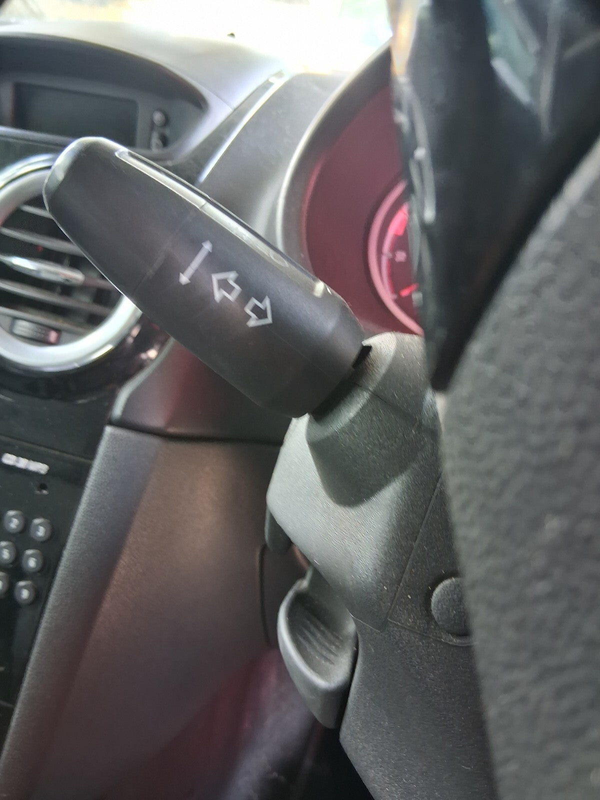 2009 VAUXHALL CORSA D WIPER INDICATOR SWITCH STALK SQUIB RING