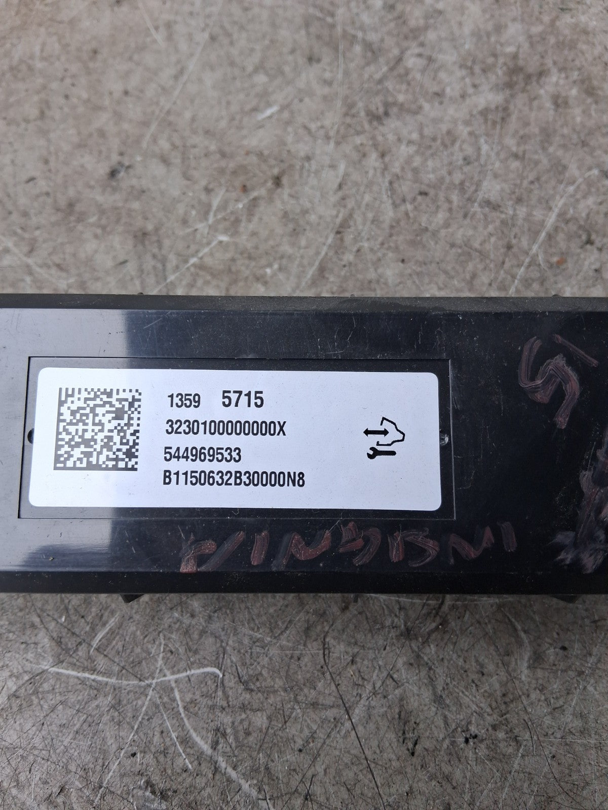 2015 VAUXHALL INSIGNIA AC HEATER CLIMATE CONTROL PANEL 13595715