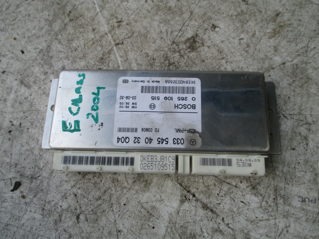 MERCEDES BENZ E CLASS W211 2004 ESP CONTROL MODULE UNIT 0335454032