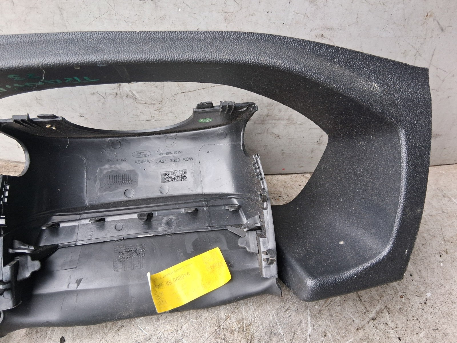 2023 FORD TRANSIT 350 MK8 INSTRUMENT CLUSTER STEERING COLUMN TRIM JK213530ACW