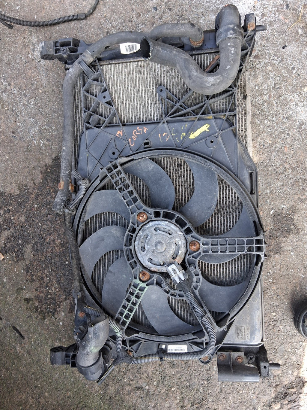 2012 VAUXHALL CORSA D 1.3 DIESEL MANUAL RADIATOR RAD PACK 466119570