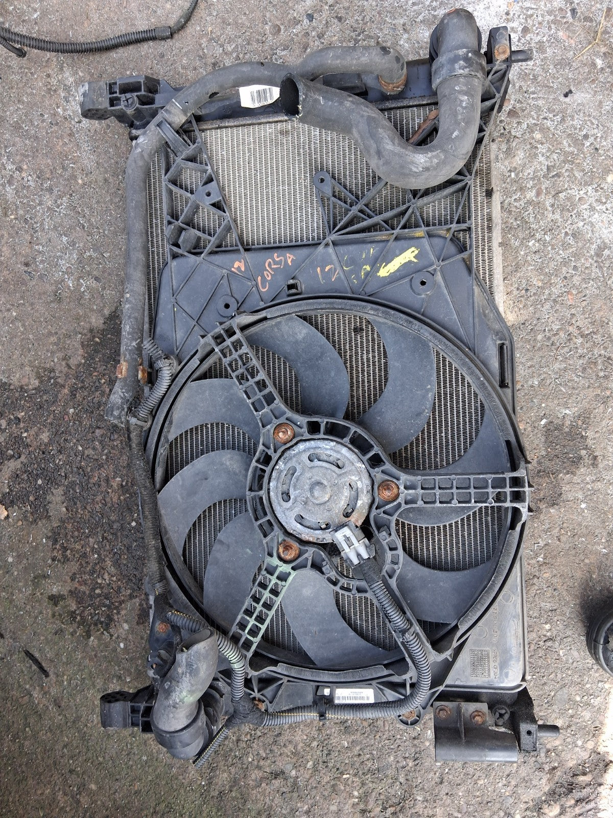 2012 VAUXHALL CORSA D 1.3 DIESEL MANUAL RADIATOR RAD PACK 466119570