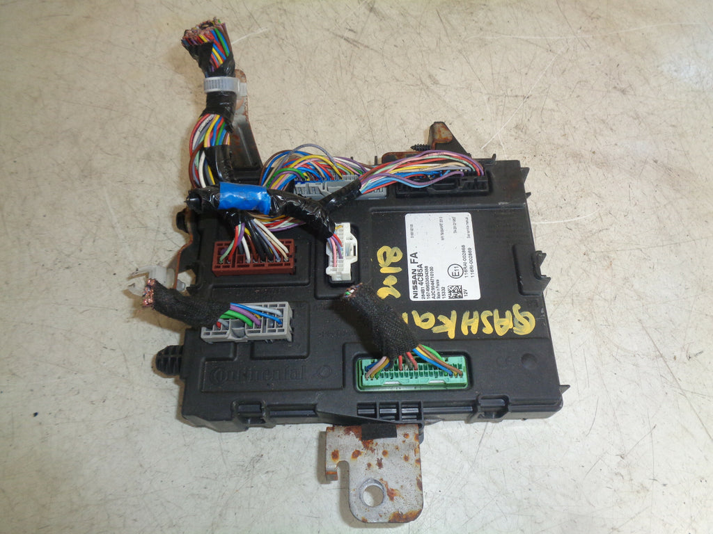 NISSAN QASHQAI J11 MK2 2018 BODY CONTROL MODULE 284B14CB5A DAMAGED