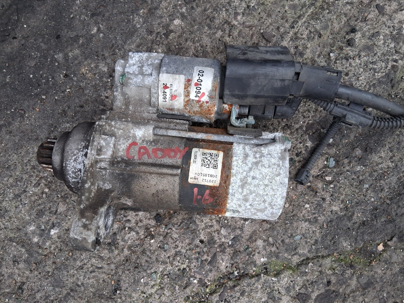 2014 VW VOLKSWAGEN CADDY 1.6 DIESEL STARTER MOTOR TS18ER121