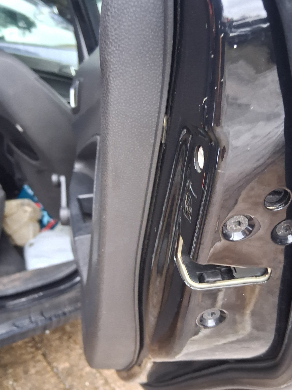 2014 FORD FIESTA MK7 OSR DRIVER SIDE REAR RIGHT COMPLETE DOOR PANTHER BLACK DC