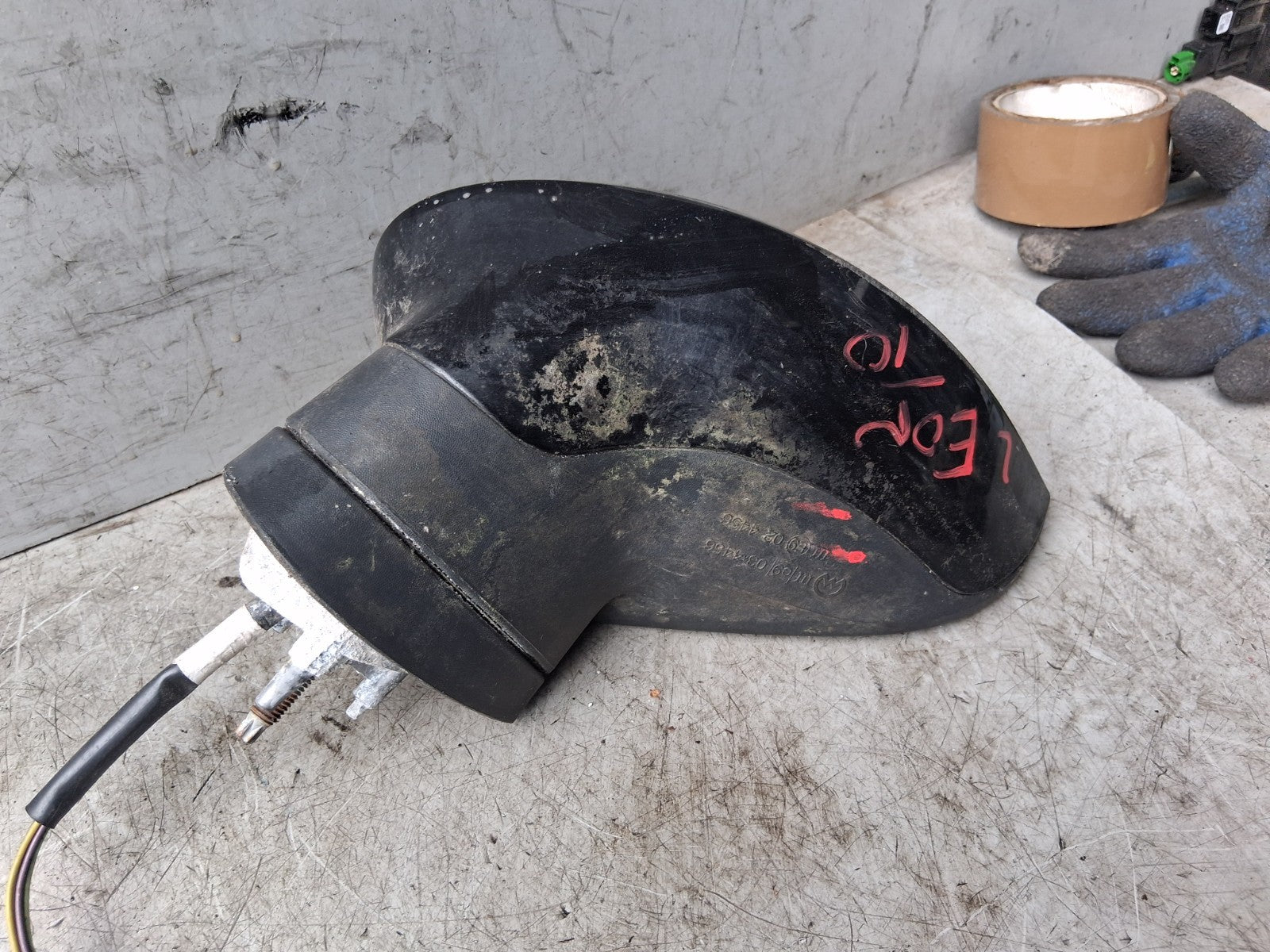 2010 SEAT LEON MK2 FACELIFT NSF PASSENGER SIDE ELECTRIC WING MIRROR BLACK 034456