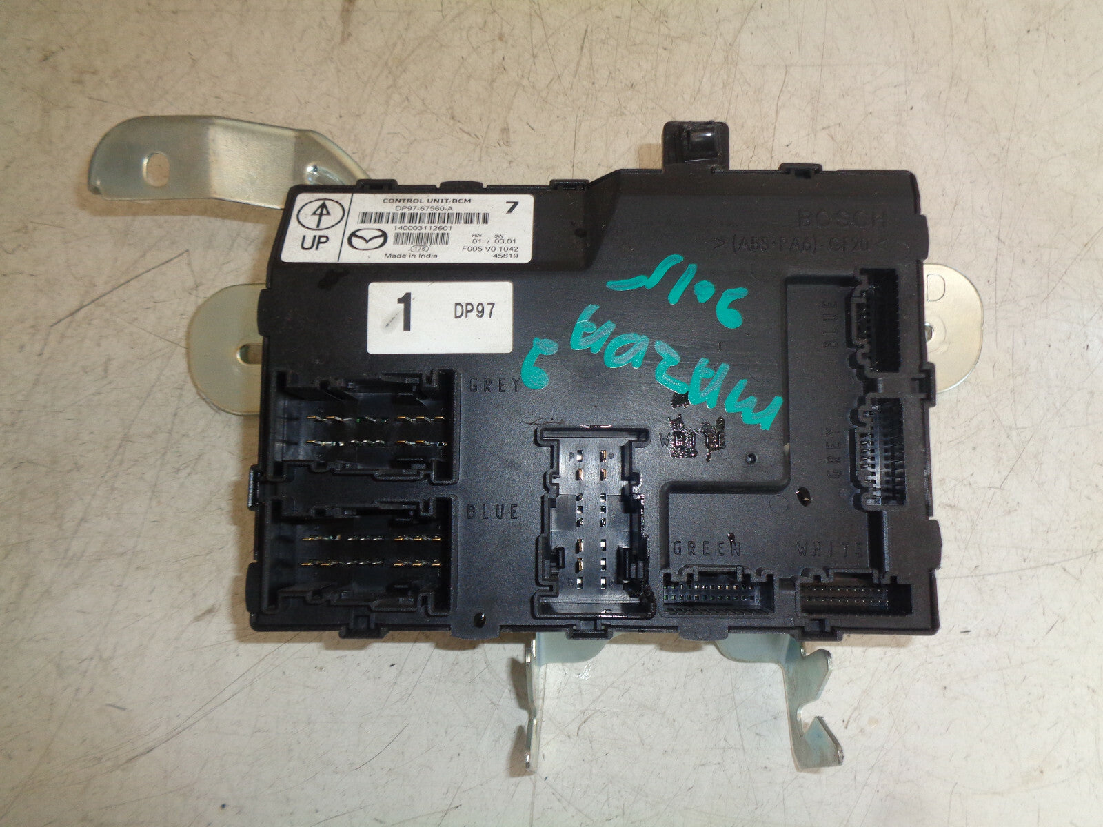 MAZDA 2 MK3 DJ 2015 1.5 PETROL BCM BODY CONTROL MODULE DP9767560A