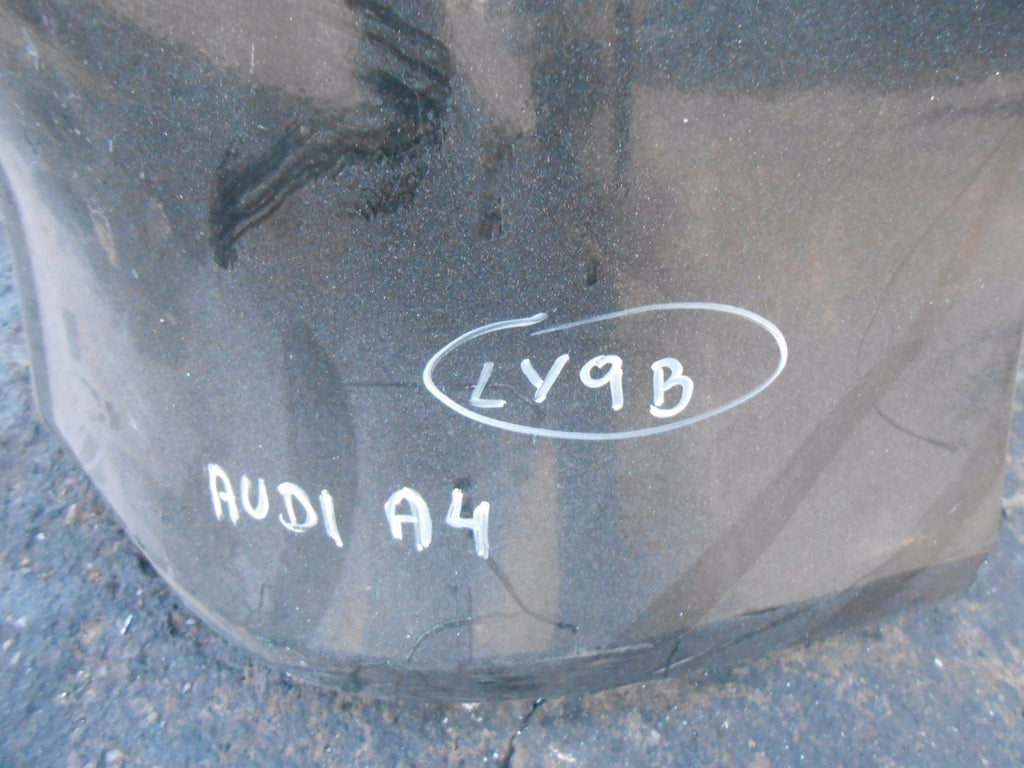 2000 - 2006 AUDI A4 8E REAR BACK BUMPER & PLASTIC SPLITTERLY9B BRILLIANT BLACK
