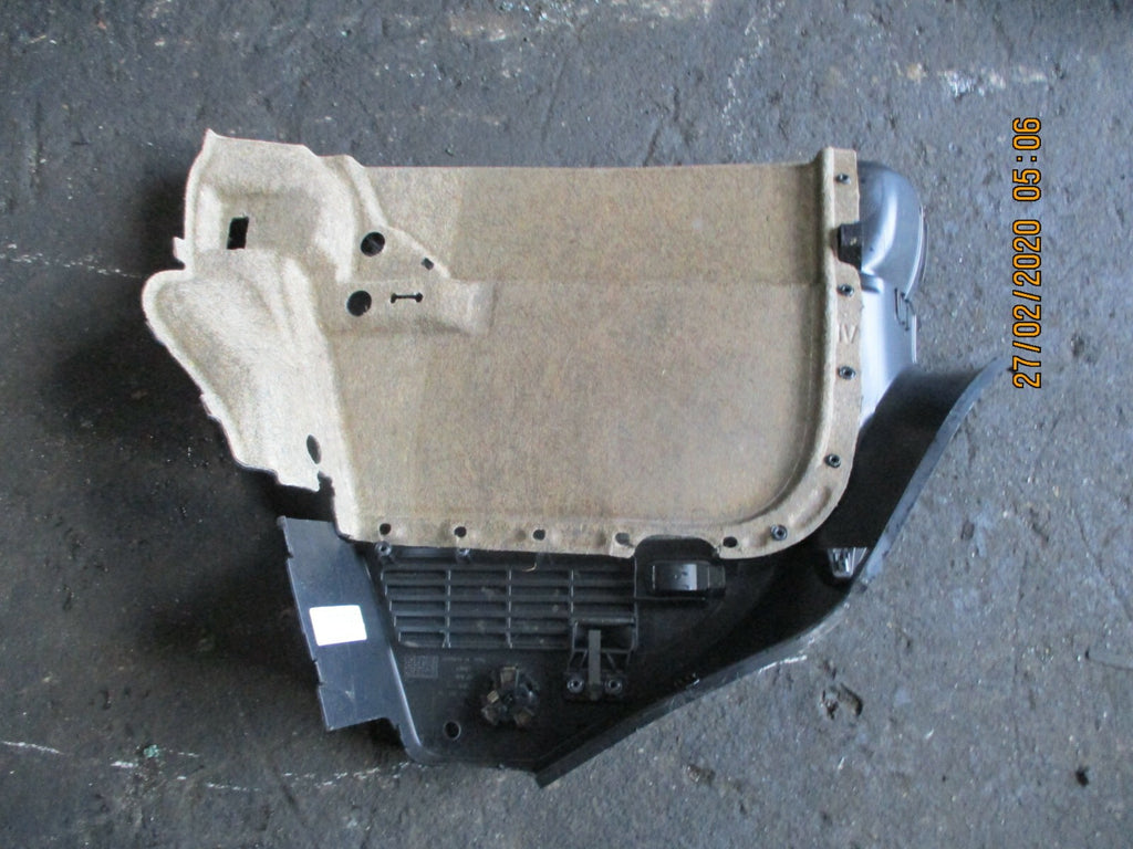 AUDI A1 8X SPORT 2018 OSR DRIVER SIDE REAR BOOT TRIM PLASTIC COVER 8X3867762