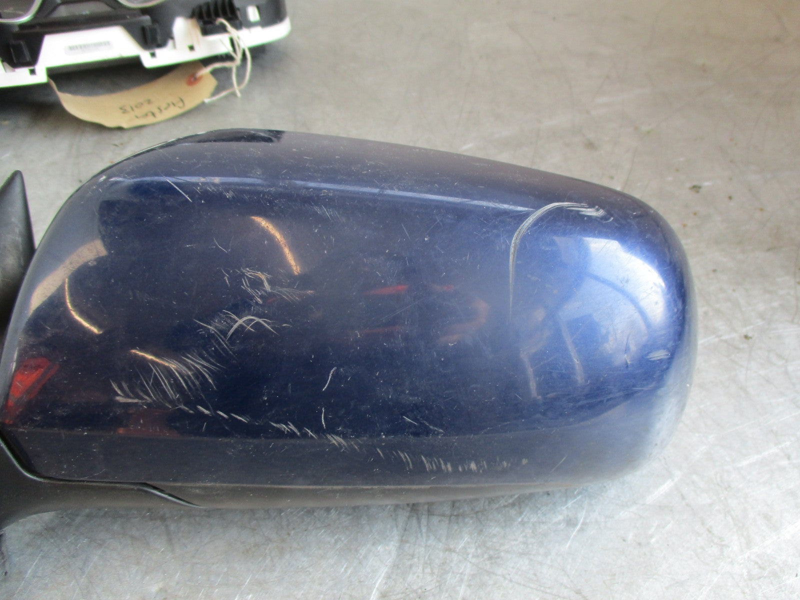 AUDI A4 8D 1999 AVANT ESTATE NS PASSENGER SIDE ELECTRIC DOOR WING MIRROR BLUE