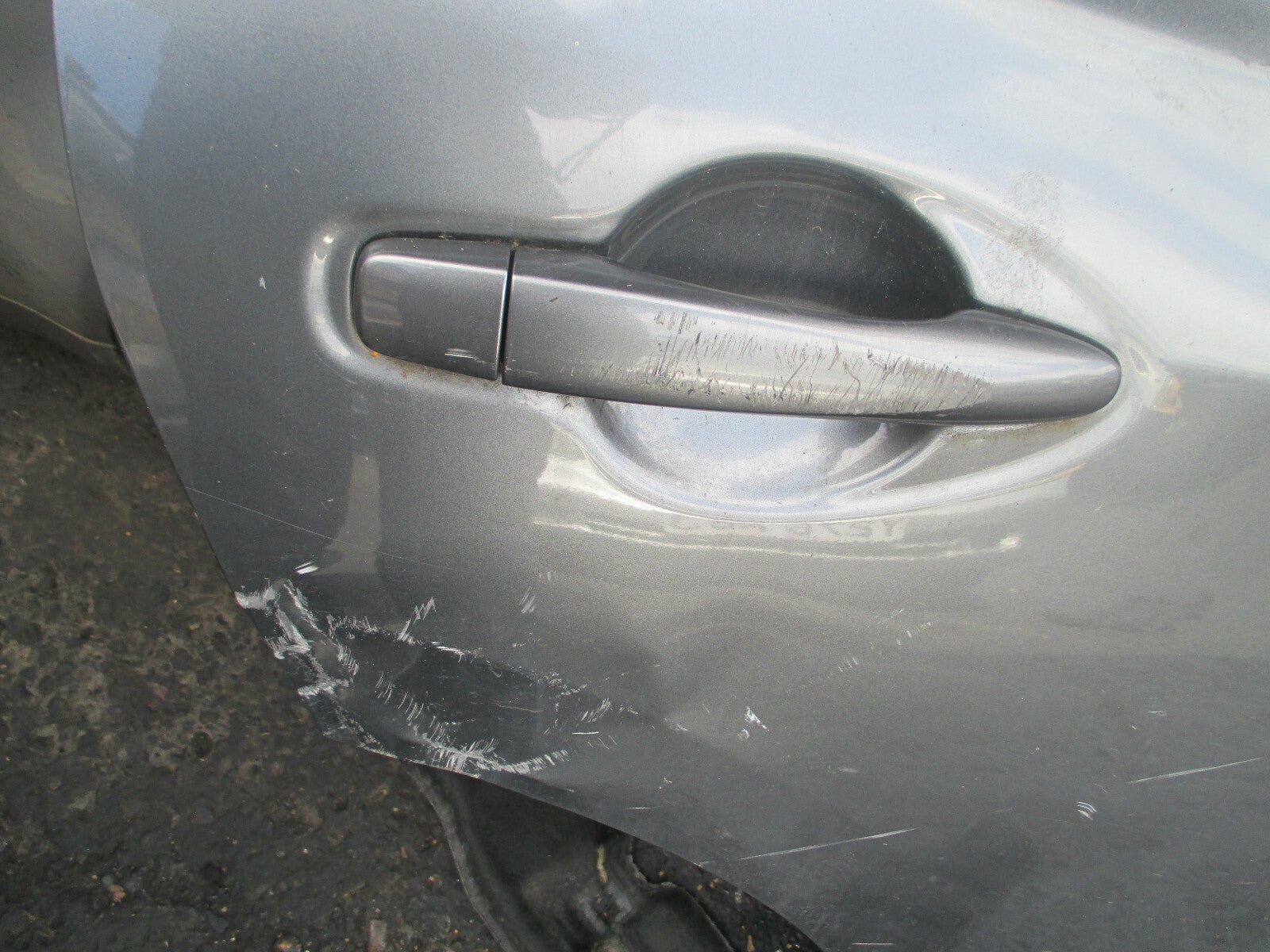 NISSAN QAHQAI J11 MK2 2017 OSR DRIVER SIDE REAR COMPLETE DOOR GREY