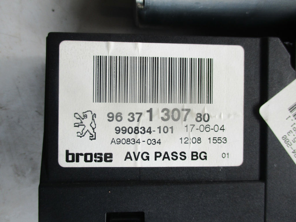 PEUGEOT 307 NS PASSENGER LEFT NEAR SIDE WINDOW MOTOR 9637130780