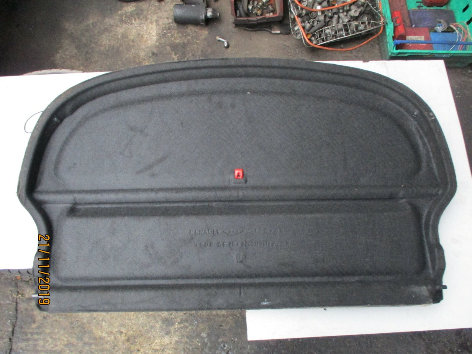 RENAULT LAGUNA MK2 2002 REAR BOOT PARCEL SHELF LOAD COVER CLOTH BOARD 8200019513
