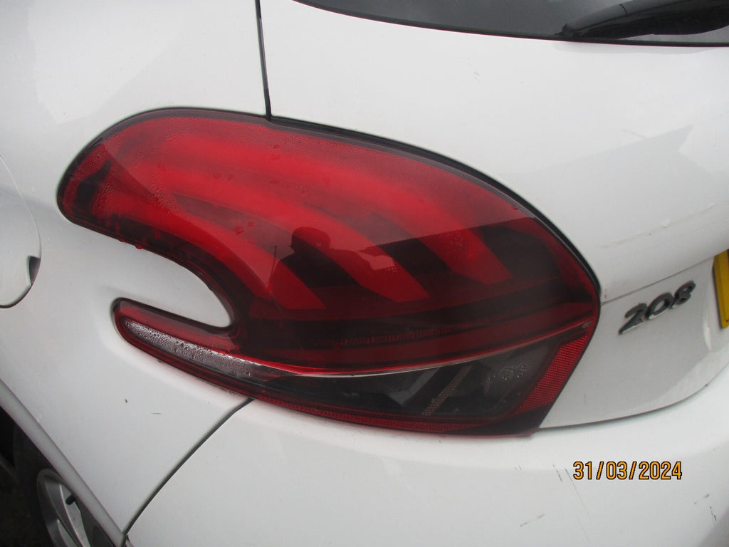 PEUGEOT 208 2016 HATCHBACK NSR PASSENGER SIDE REAR TAIL LIGHT LAMP