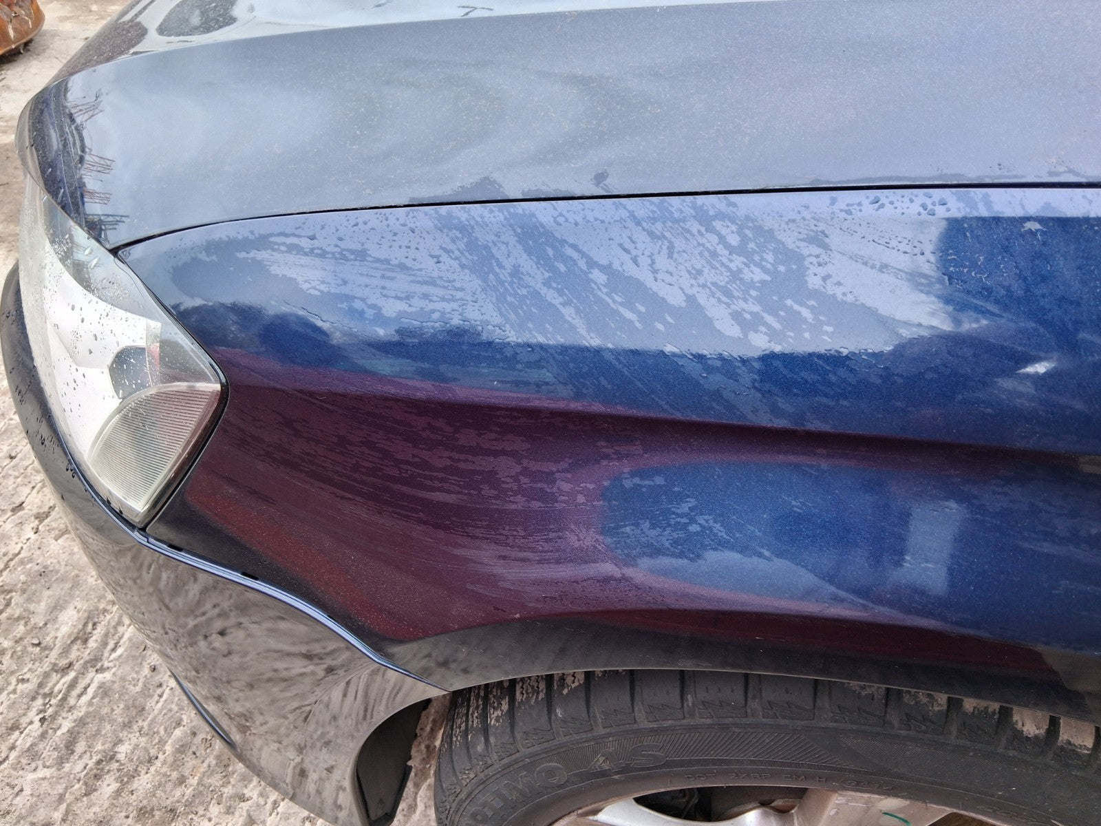2014 VW VOLKSWAGEN PASSAT B7 SALOON NSF PASSENGER SIDE LEFT WING PANEL BLUE