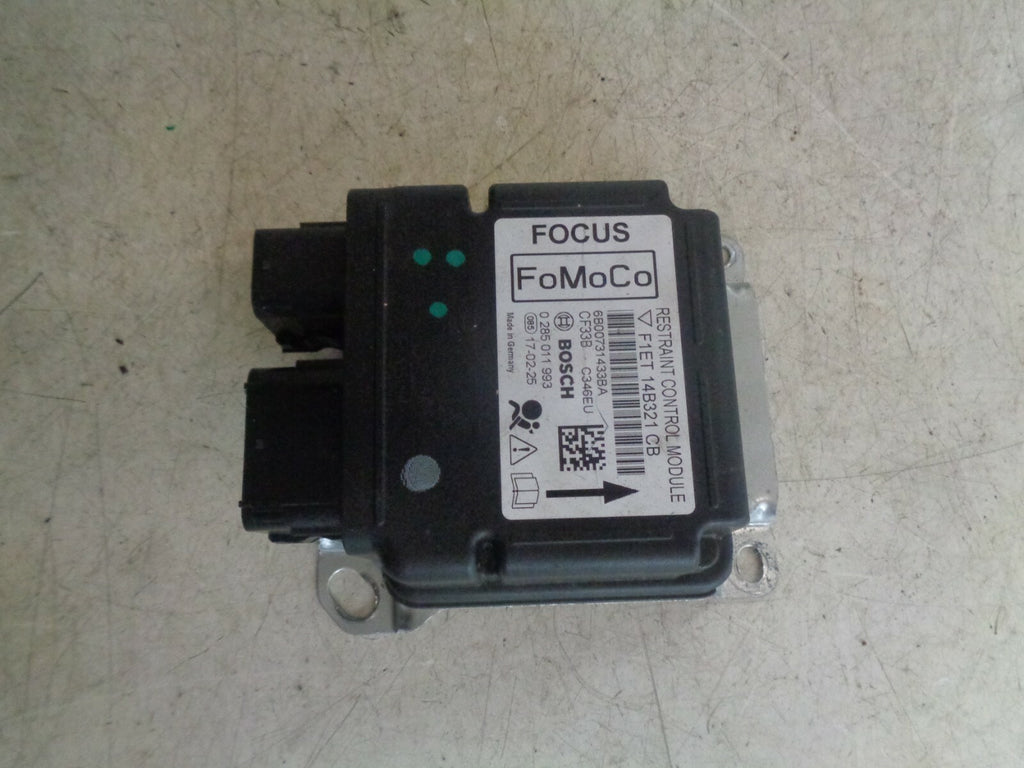 FORD FOCUS MK3 2016 FACELIFT DIESEL SAFETY BAG CONTROL UNIT MODULE F1ET14B321CB