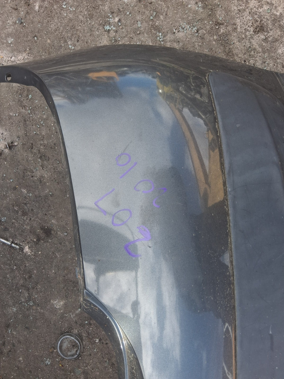 2010 PEUGEOT 207 PRE FACELIFT REAR COMPLETE BUMPER GREY