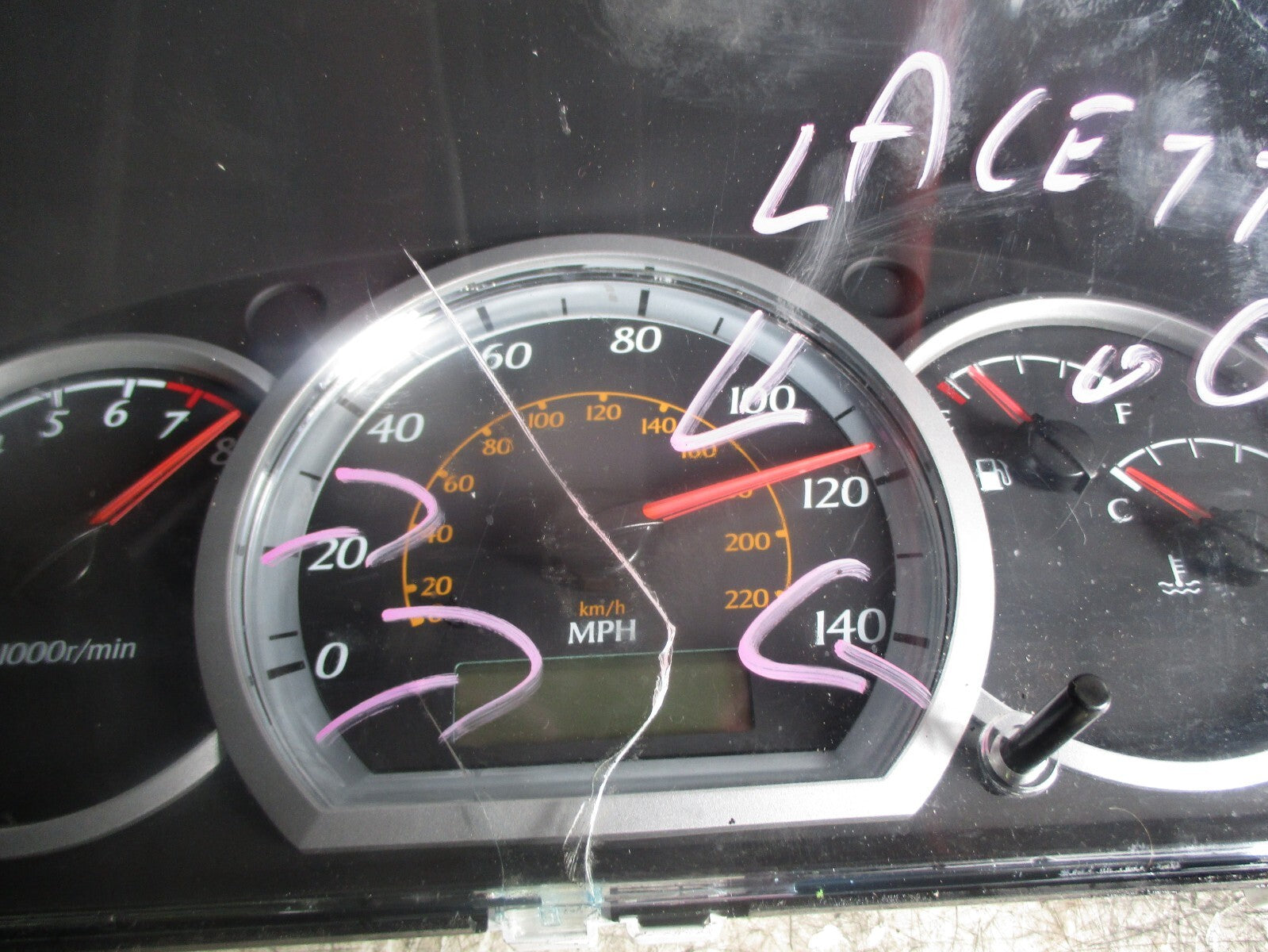 CHEVROLET LACETTI 2006 1.6 PETROL AUTO SPEEDO SPEEDOMETER INSTRUMENT CLUSTER