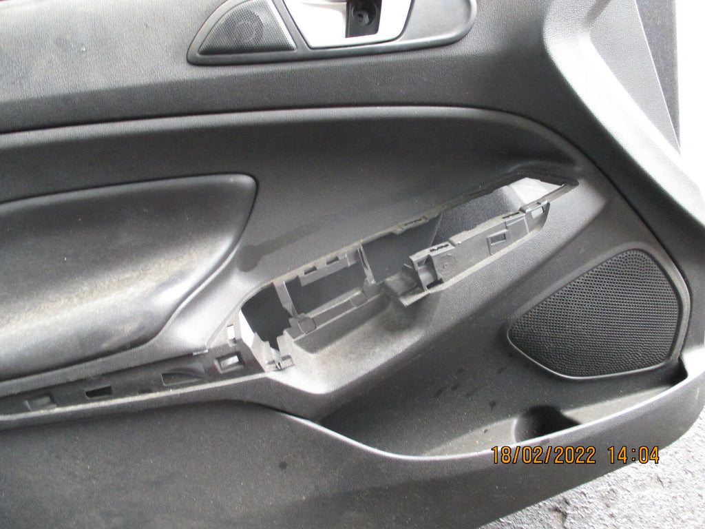 FORD ECOSPORT 2016 NSF PASSENGER SIDE FRONT PLASTIC DOOR CARD PANEL
